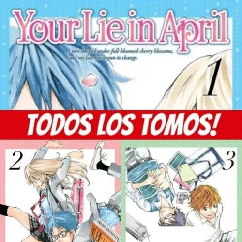 Your lie in April Completo en Español, Coleccion 11 tomos. Manga en ESPAÑOL