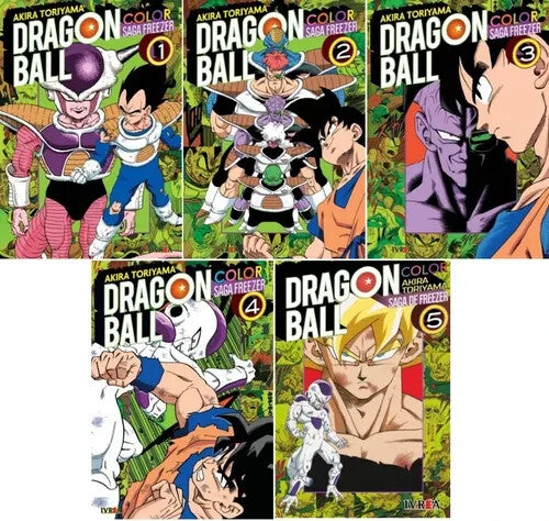 Dragon Ball Color Saga Freezer, Completo, 1 al 5, Manga en español. Nuevo.Origin