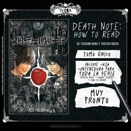 Death Note en Español, Completo. 1 a 13 + Caja + short storie.  Manga en ESPAÑOL
