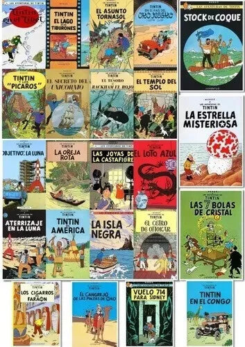 Las Aventuras De Tintin - Pack 23 Tomos - Colección Completa. Español. NUEVOS!!!