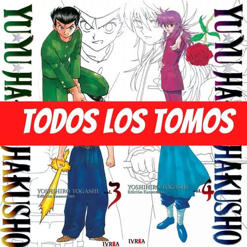 Yu Yu Hakusho en Español. 1 al 15. COMPLETO. Ed. Kanzenban. Manga en ESPAÑOL