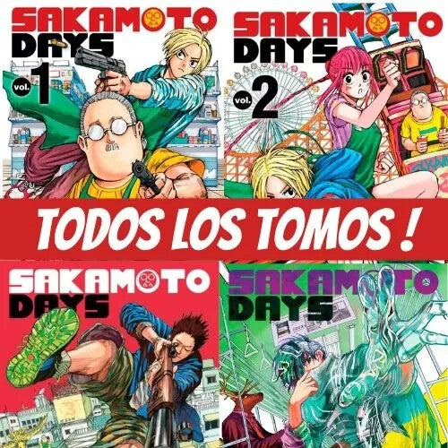 Sakamoto Days en Español. Serie 1 al 22. Manga en ESPAÑOL. Nuevo. Ivrea. Spanish
