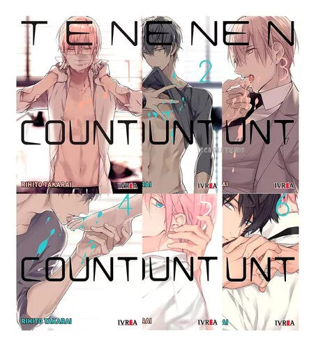 Manga Ten Count Completo, Español. 6 libros. Rihito Takarai. Manga en ESPAÑOL