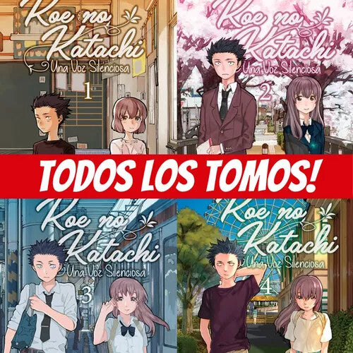 Koe no Katachi, una voz silenciosa. COMPLETO, 7 tomos, Manga en ESPAÑOL. Nuevos