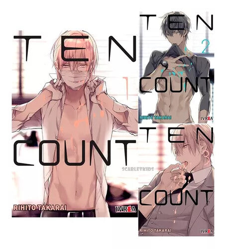 Manga Ten Count Completo, Español. 6 libros. Rihito Takarai. Manga en ESPAÑOL