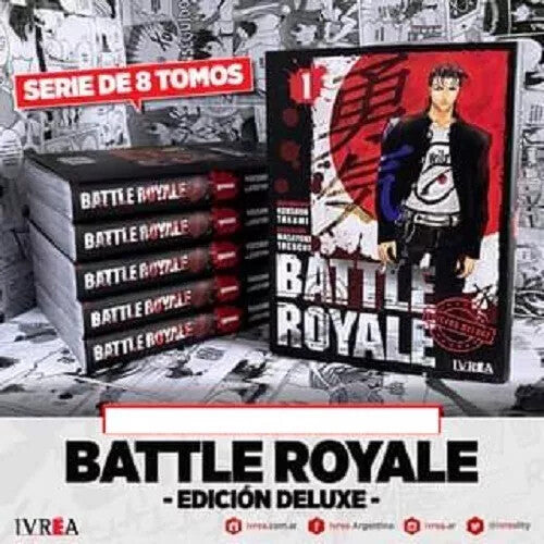 Battle Royale Deluxe en Español. COMPLETO. 1 al 8.  Manga en ESPAÑOL. Nuevos