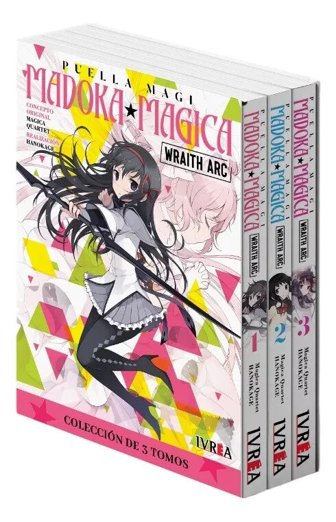 MADOKA MAGICA: WRAITH ARC. ESPAÑOL. SPANISH. Completo. los 3 tomos. Ivrea. Nuevo