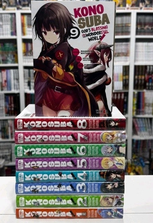 KonoSuba en Español. 1 al 10. (edicion 2 en 1). Manga en ESPAÑOL