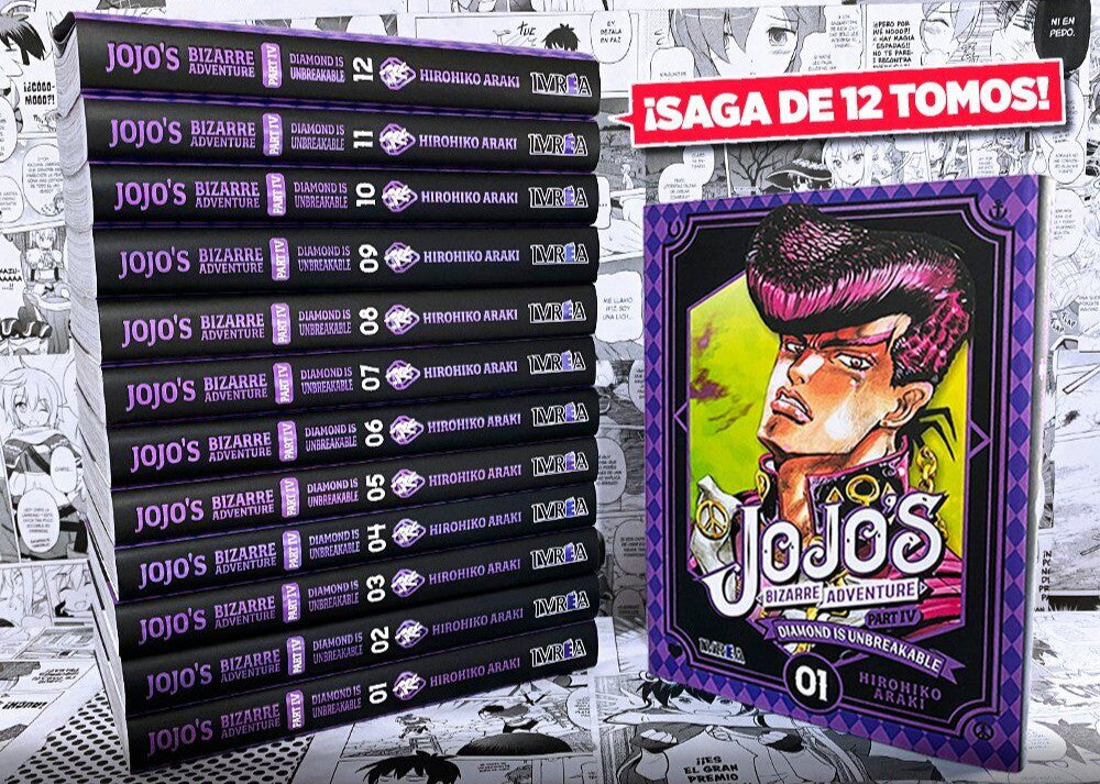 JOJO'S BIZARRE ADVENTURE. PARTE IV: DIAMOND IS UNBREAKABLE (COMPLETA - 12 TOMOS)
