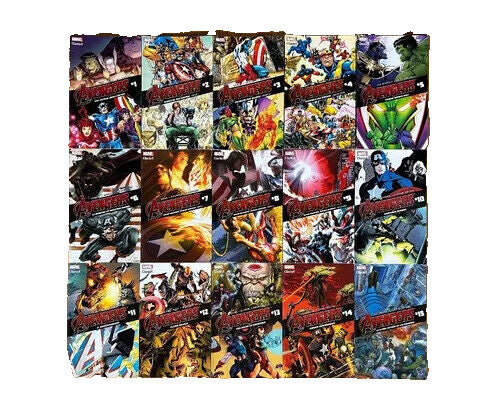 Coleccion Completa, AVENGERS, una historia jamas contada. 16 LIBROS. Como Nuevo
