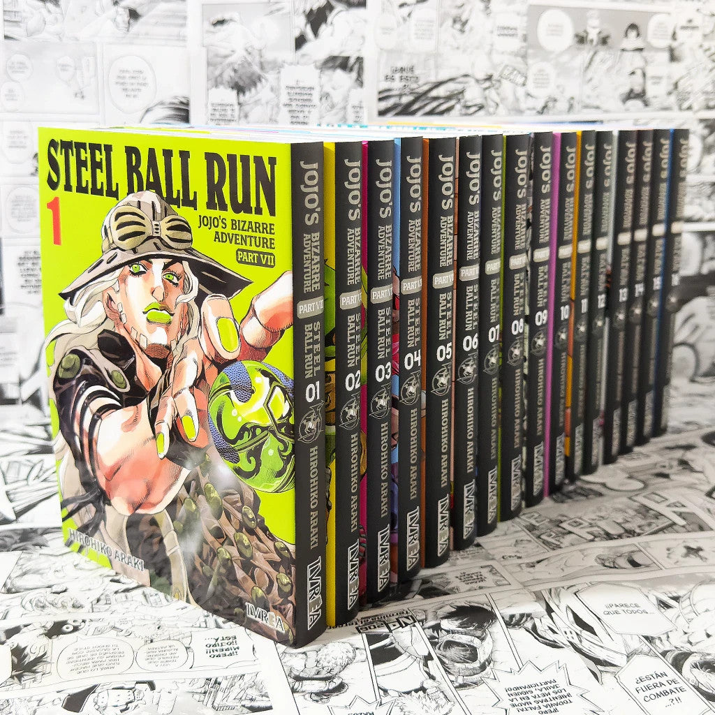 JOJO'S BIZARRE ADVENTURE PARTE 7: STEEL BALL RUNSERIE COMPLETA - 16 TOMOS