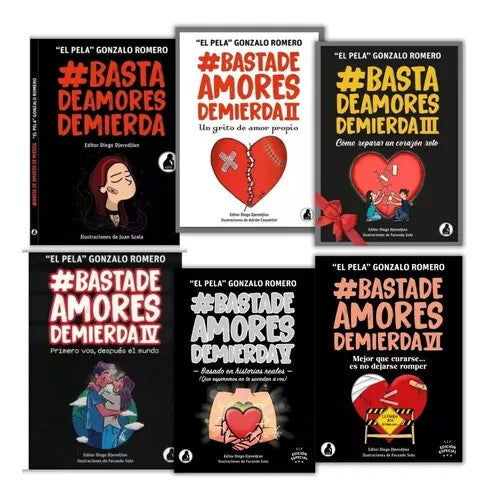 Basta de Amores de Mierda Completo (7 Libros ) - Pela G. Romero. Español