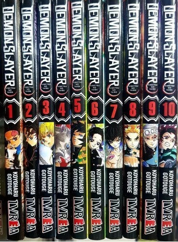 Manga - Demon Slayer - Tomos 1 al 10  -Kimetsu no Yaiba. Manga en ESPAÑOL latino