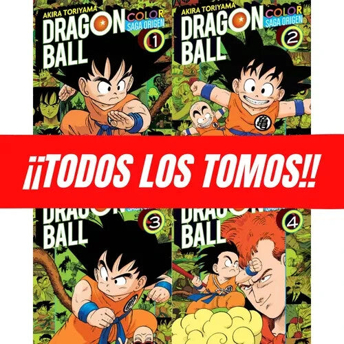 Dragon Ball Color Saga Origen Completo, 8 tomos, Manga en español. Spanish