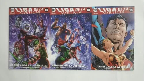LIGA DE LAS JUSTICIA, COMPLETO. 15 LIBROS. Como Nuevo