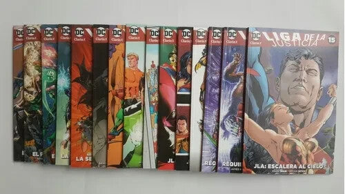 LIGA DE LAS JUSTICIA, COMPLETO. 15 LIBROS. Como Nuevo