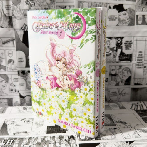 Sailor Moon 1 al 12 + short stories 1 y 2 + Sailor V 1 y 2.  Spanish. 16 libros
